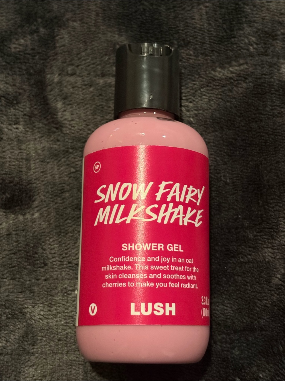 Lush Snow Fairy Milkshake Pink Shower Gel Bottle